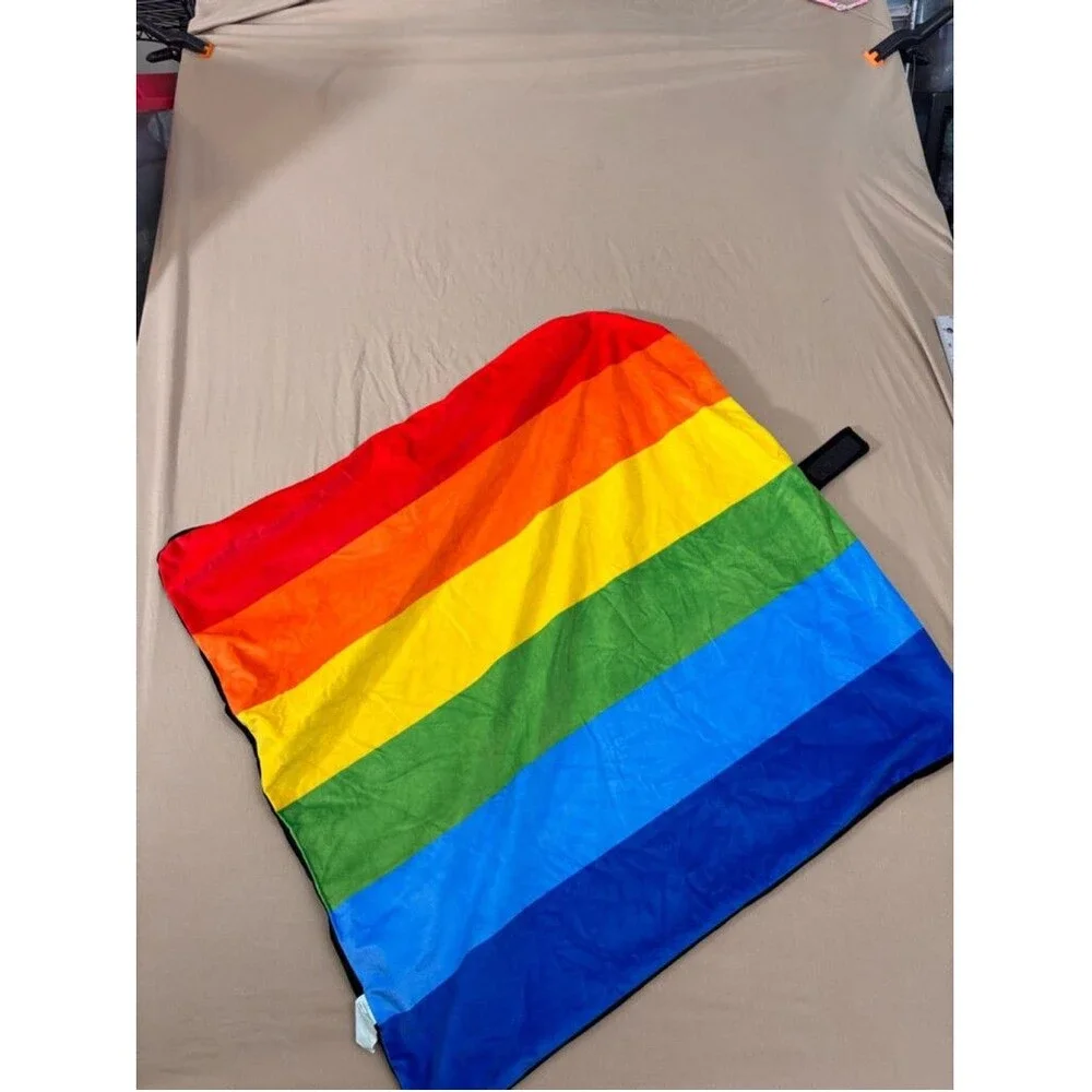 Rainbow Pride Pet Towel One Size Black